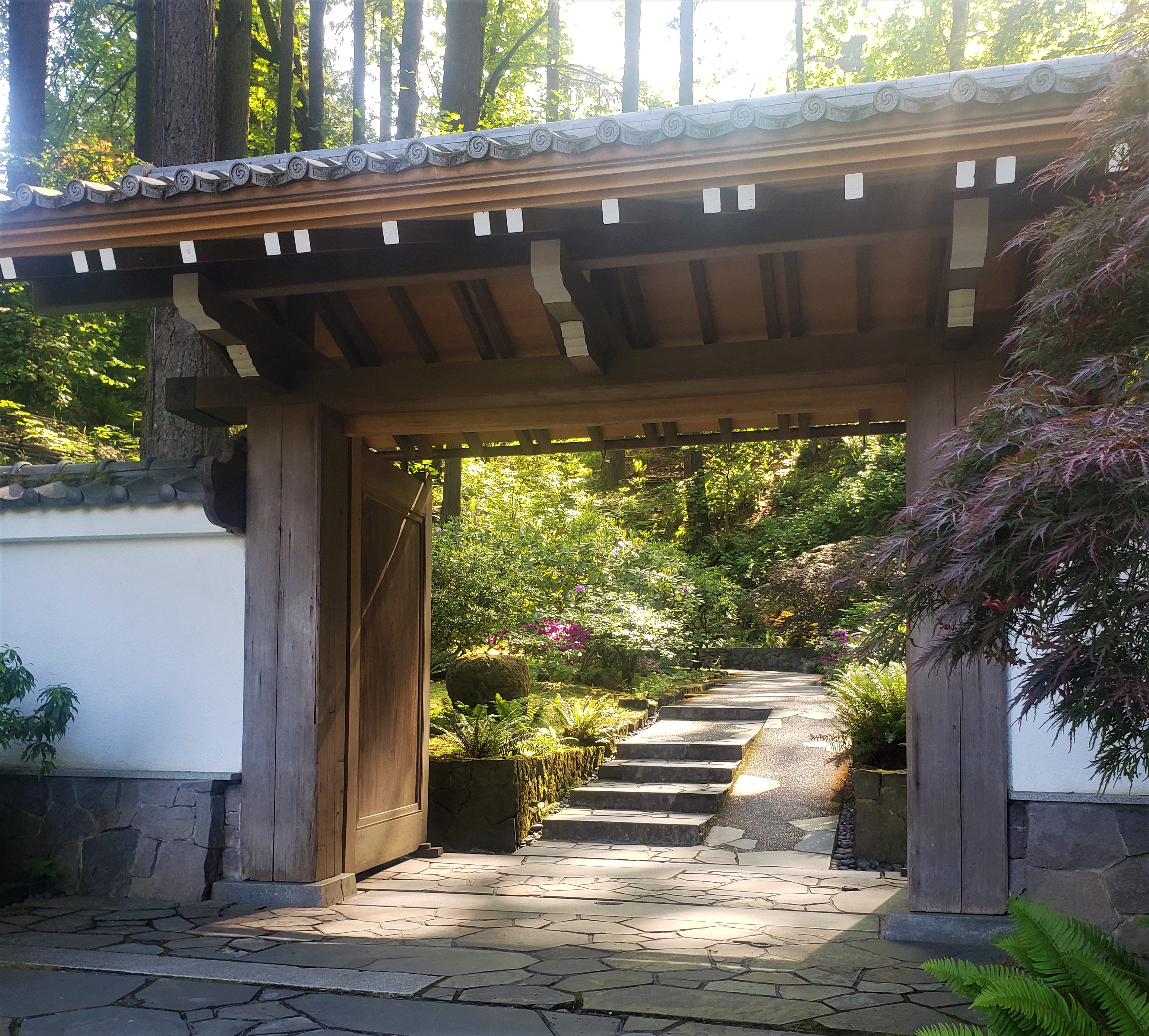 Gate leading to the Portland Japanese Garden
