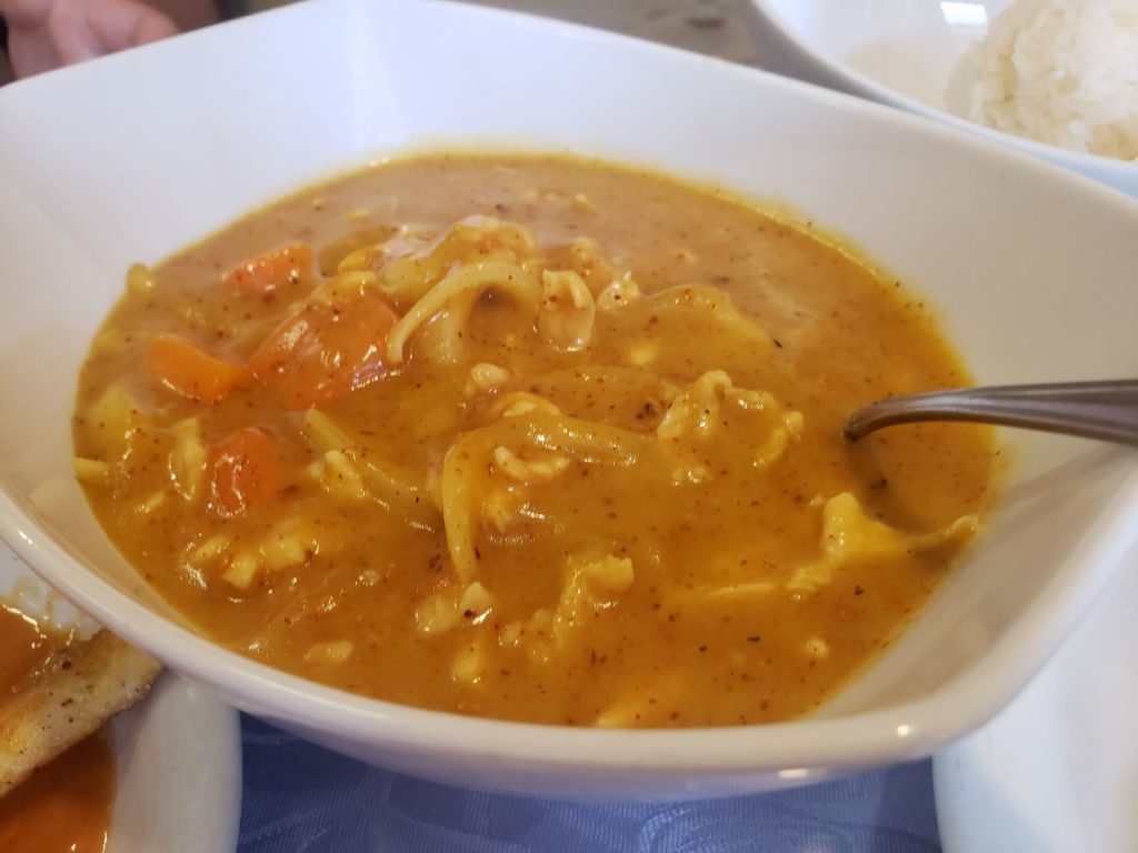 Yellow curry at Thai Paradise Cuisine in Pocatello