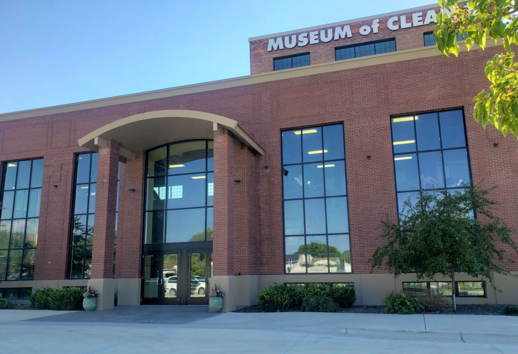 Outside the Museum of Clean in Pocatello