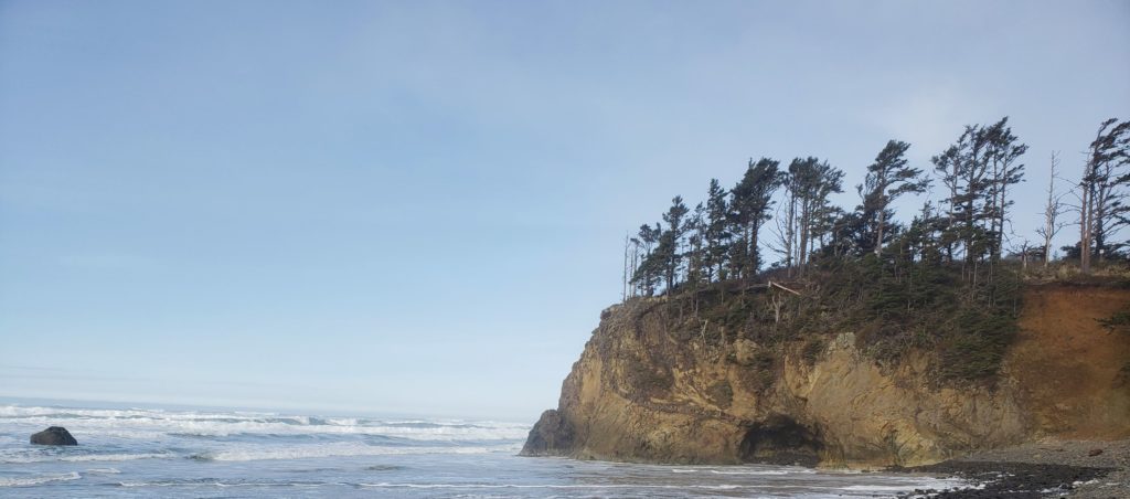 Hug Point on the Oregon Coast
