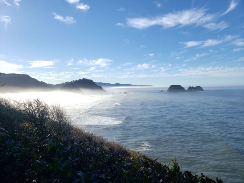 View of Three Arch Rocks from Cape Meares Lighthouse
